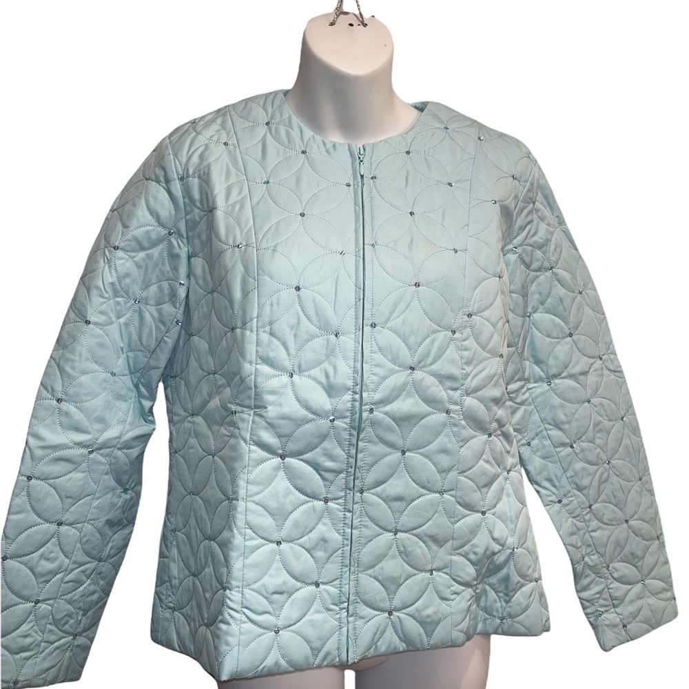 Hastings & Smith Light Blue quilted jacket.  Size small